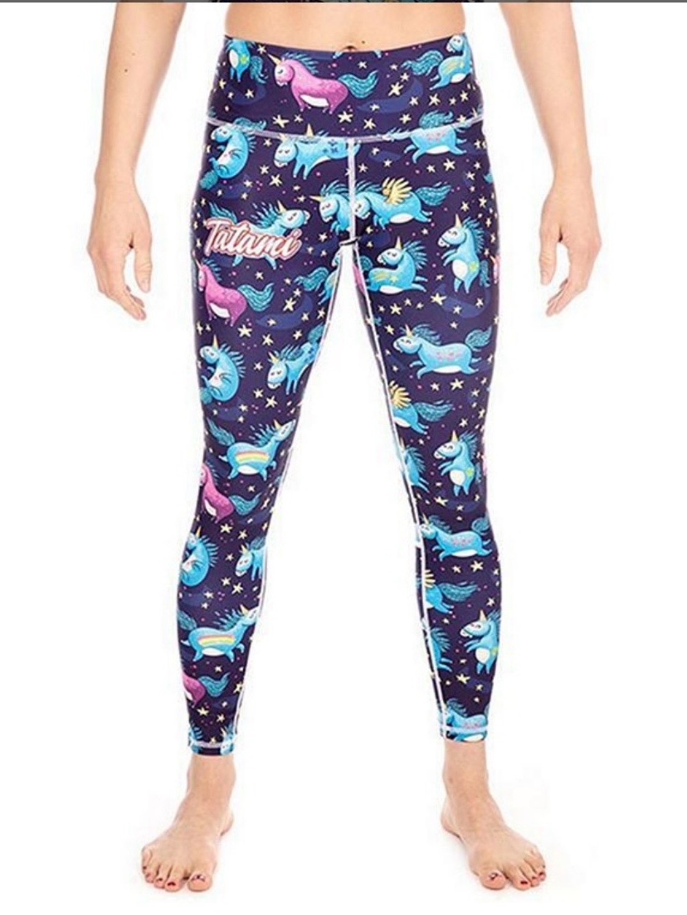 TATAMI FIGHTWEAR Women's
Unicorn Rainbows & Stars
Leggings Navy Blue Size
Medium